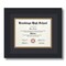 ArtToFrames 7x9 inch Diploma Frame - Framed with Black and Gold Mats, Comes with Regular Glass and Sawtooth Hanger for Wall Hanging (D-7x9)